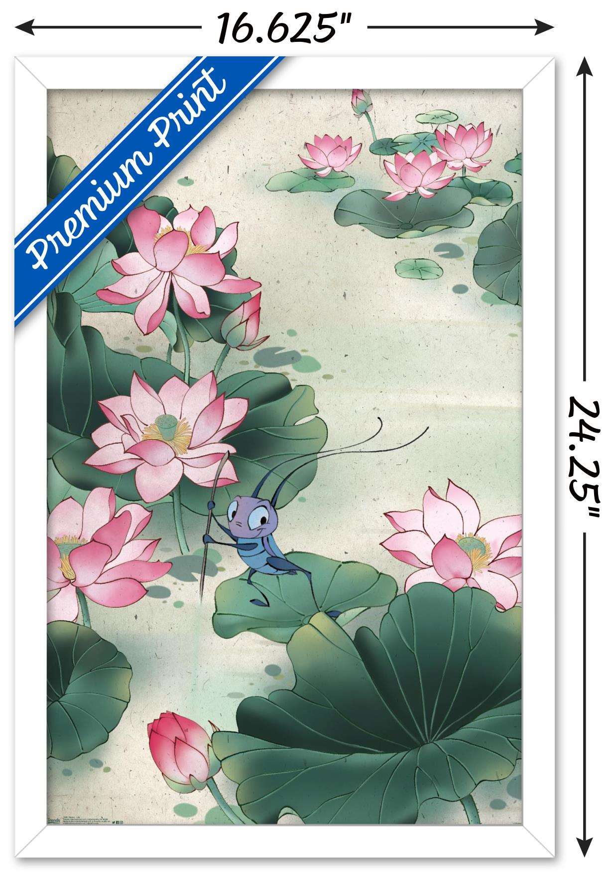 Disney Mulan - Lily Wall Poster, 14.725" x 22.375", Framed