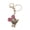 Red Bronze, variant on Keychain Pendant Sparkling Rhinestones Mouse Shape Charm Key Chain Strong Lobster Clasp Multi-Functional Key Holder