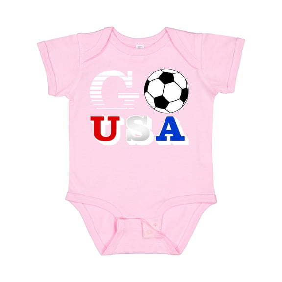 Inktastic Go, USA- Soccer, Football Boys or Girls Baby Bodysuit
