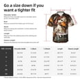 thumbnail image 6 of Haiem Cartoon Scottish Duck Printed Hawaiian Shirt for Men - Men’s Casual Beach Summer Shirts - Stretch Fabric with Modern Fit-Small, 6 of 7