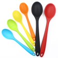 thumbnail image 2 of Juego de 6 cucharas de silicona - Utensilios de cocina de silicona - Cuchara de arroz para niños Cuchara de sopa casera Cuchara para revolver, 2 of 4
