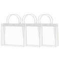 thumbnail image 2 of ZHANQUNE Small Gift Bags with Handle, 3 Pack Transparent Plastic Mini Bags for Wedding, Birthday, Halloween, Christmas and Party Favors, 2 of 6