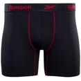 thumbnail image 3 of Reebok Boxer briefs para hombre, paquete de 4, entrepierna de 6", XL, negro, 3 of 5