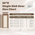thumbnail image 3 of 32"×96" Interior Slab Door Full-Mirror Solid Core White Primed Standard Door For Bedroom & Living Room, 3 of 8