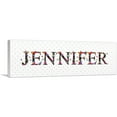 thumbnail image 1 of ARTCANVAS JENNIFER Girls Name Room Decor Canvas Art Print - Size: 60" x 20" (1.50" Deep), 1 of 9