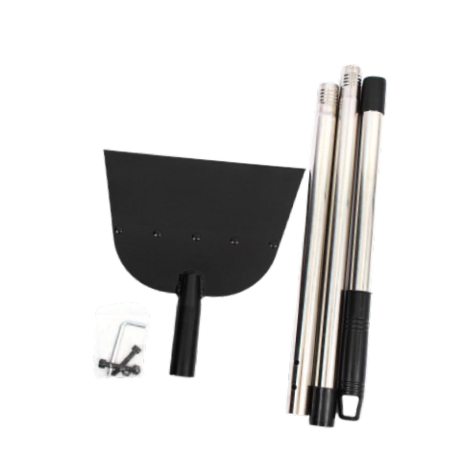 colaxi Agricultural Manure Removal Tool Cleaning Spade Lightweight Multifunctional Stainless Steel Spade for Yard Garages Digging