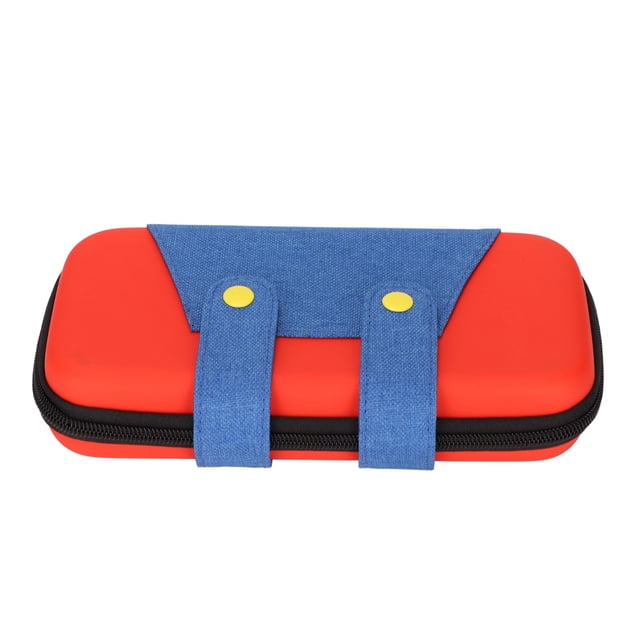 Para Switch Lite Estuche de transporte Bolsa de transporte de viaje EVA para accesorios de consola de juegos con doble compartimento con cremallera Rojo Azul Para Switch Lite