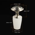 thumbnail image 3 of Uxcell 13mm to 17mm Silicone Rubber Tapered Plug with Handle Solid White, 3 of 5
