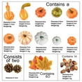 thumbnail image 4 of Fiudx Juego de Decoración Artificial de Otoño, 86 Piezas de Calabazas, Hojas de Arce, Bellotas y Piñas, Ligero y Fácil de Aplicar, Ideal para Fiestas de Acción de Gracias y Halloween, Decoración de J, 4 of 7
