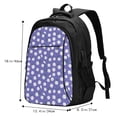 thumbnail image 5 of Salouo Daisies Flowers Pattern Extra Large Travel Laptop,Backpack with USB Charging Port College Backpack Business Work Bag Casual Daypack Fits for Men & Women, 5 of 7