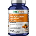 thumbnail image 1 of Suplemento NusaPure de espino amarillo Omega-7 7500 mg 200 cápsulas, 1 of 9
