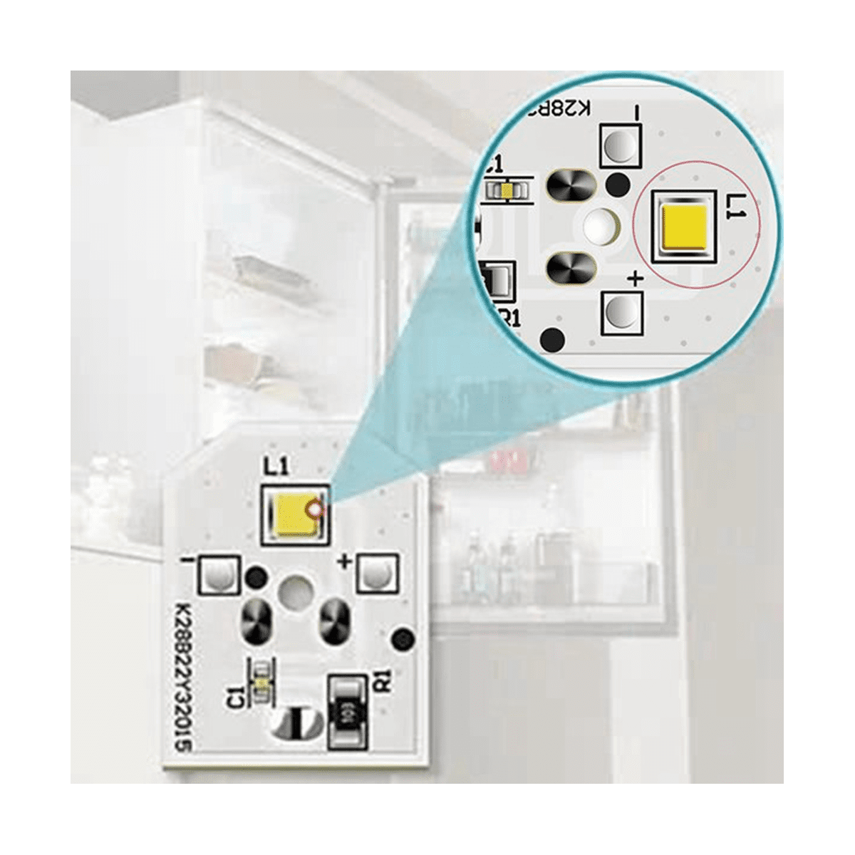 Refrigerator LED Light Board For GE WR55X25754 WR55X11132, 48% OFF