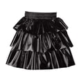 thumbnail image 3 of WOYY Big Girls Metallic Layered Skirt High Waisted Carnival Party Skirt, Sizes 8-10, 3 of 3