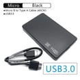 thumbnail image 1 of Usb 3.0 Sata External Hard Drive Case 2.5 Inch Enclosure Plug-play Caddy Hdd Ssd Compatible For Windows, 1 of 9
