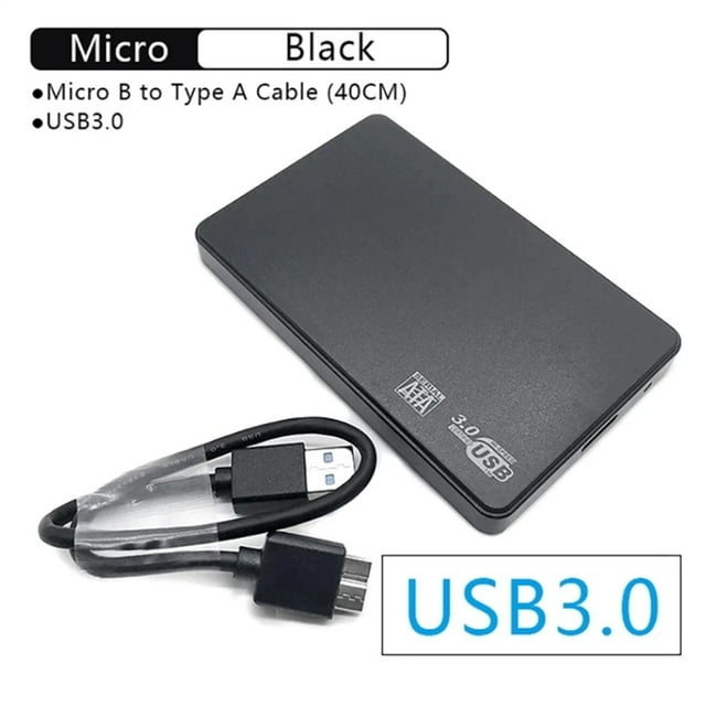 Usb 3.0 Sata External Hard Drive Case 2.5 Inch Enclosure Plug-play Caddy Hdd Ssd Compatible For Windows