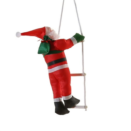 

Christmas Hanging Decorations Ladder Santa Claus Pendant Decorative Artware for Wall Tree Window