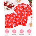 thumbnail image 2 of Kids Girls Pajama Set Silky PJS Button-Down Sleepwear Nightwear Loungewear Clothes Set Gift, 2 of 2