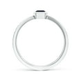 thumbnail image 2 of Angara Natural 0.65 Ct. Blue Sapphire with Diamond Side Stone Ring in Sterling Silver for Women (Ring Size: 3.5), 2 of 10