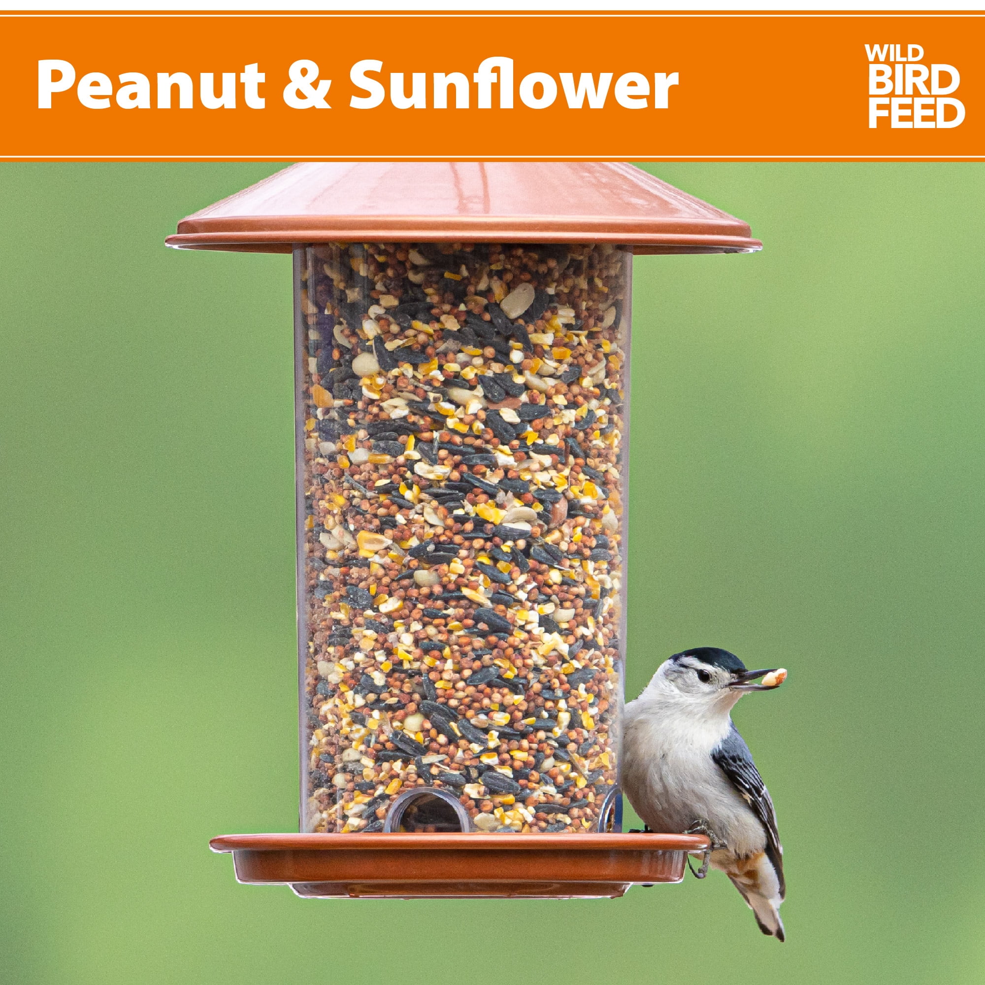 Peanut & Sunflower Wild Bird Feed and Seed, Dry,  1 Count per Pack, 10 lb. Bag