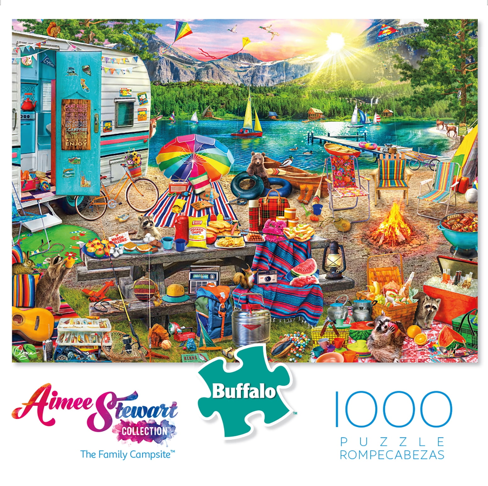 Grandma's Attic Buffalo Games 1000 Piece Jigsaw Puzzle with Aimee Stewart 