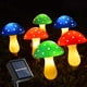 thumbnail image 4 of Yuarrent Lámpara de estilo de dibujos animados de setas para patio del hogar, camino de entrada, funciona con energía Solar, bonita Iluminación y accesorios rojo amarillo verde, 4 of 6