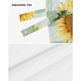 thumbnail image 6 of Tie Up Valance Curtain for Kitchen,Abstract Sunflower Pastoral Floral Rod Pocket Short Curtains Adjustable Tie-Up Shade Valances,Retro Green White Plaid Window Treatment for Bathroom Living Room, 6 of 8