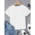 thumbnail image 2 of Camiseta infantil con estampado de capibara y fresa: cuello redondo informal, tejido de poliéster ligeramente elástico, top de moda de verano para niños y niñas., 2 of 5