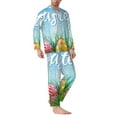 thumbnail image 2 of Kdxio Happy Easter Men’s Pajama Set Pajamas For Men 2 Piece PJ Set with Men Pajama Pants and Long Sleeve T-Shirt Lounge Set-Medium, 2 of 7