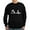 Black, variant on CafePress - Coffee Heartbeat Sweatshirt (Dark) - Classic Crew Neck Sweatshirt