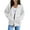 AC07-White, variant on Womens Zip Up Hoodies Oversized Fleece Plain Y2K Hoodie Jackets Athletic Zipper Hooded Sweatshirt with Pockets White L