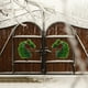 thumbnail image 4 of Letrero de bienvenida para puerta de invierno Lazos de corona navideña para puertas Decoraciones de puerta para fiestas Decoraciones de otoño para porche exterior Corona navideña de invierno Corona, 4 of 7