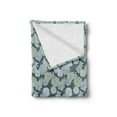 thumbnail image 2 of Succulent Soft Flannel Fleece Throw Blanket, Abstract Hand Drawn Style Cactus Flowers Pattern in Green Shades, Cozy Plush for Indoor and Outdoor Use, 50" x 60", Pale Green Sage Green, by Ambesonne, 2 of 5