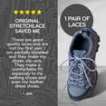 thumbnail image 2 of The Original Stretchlace | Elastic Shoe Laces | Round Stretch Shoelaces | Grey, 24 in (60 cm), 2 of 7