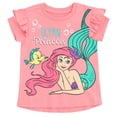 thumbnail image 4 of Disney Princess Little Mermaid Ariel T-Shirt and Chambray Shorts Outfit Set Infant to Big Kid, 4 of 5