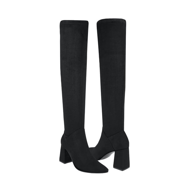 BOTAS STYLO MUJER 4516 SUEDE NEGRO