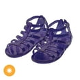 thumbnail image 3 of Del Sol Color-Changing Jelly Shoes - Gladiator Sandal - Changes Color from Clear to Purple in the Sun - Sturdy and Stylish, Made from USA certified PVC - Youth 1, 3 of 3