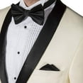 thumbnail image 3 of Men‘s 1923 Slim Fit Wingtip Collar French Cuff Tuxedo Shirt - Black - 18 4-5, 3 of 6