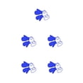 thumbnail image 2 of Guantes para Niños Sonducket 1 Par Manopla de Punto Cielo Azul 5Conjunto, 2 of 6