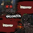 thumbnail image 5 of Tangkula 6Ft Halloween Animatronics Decoration with Glowing Red Eyes, Creepy 4-Armed Scary Skeleton for Outdoor Yard, Haunted House & Halloween Party Decor, 5 of 10