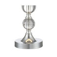 thumbnail image 5 of 360 Lighting Solange 25" High Modern Table Lamps Set of 2 WiFi Smart Socket Silver Finish Metal Crystal Living Room Bedroom, 5 of 8