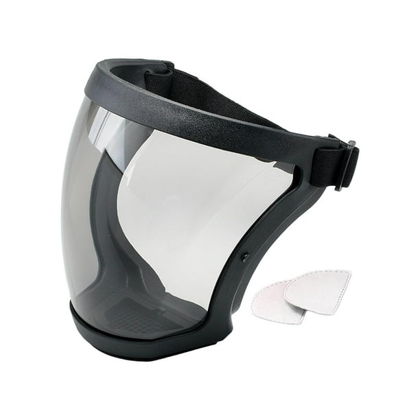 Máscara de protección facial completa para corte y pulido Fabricación general Negro y gris