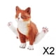 thumbnail image 1 of Juego De Colección De Juguetes Educativos Con Figura De Gato En Miniatura, Para Regalo De Cumpleaños, Color Naranja, 2x 2 piezas, 1 of 9