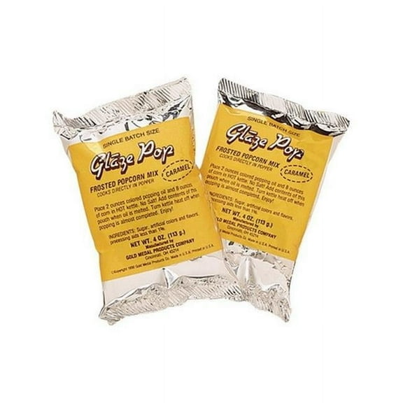 Caramel Glaze 2534 Gold Medal 4 oz Pop Pouches - pack of 48