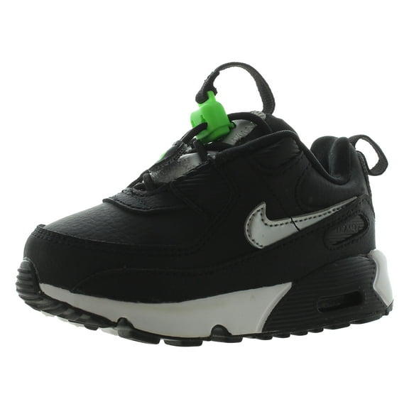 Nike Air Max 90 Toggle Infant/Toddler Shoes Size 6, Color: Black/Chrome/Green Strike
