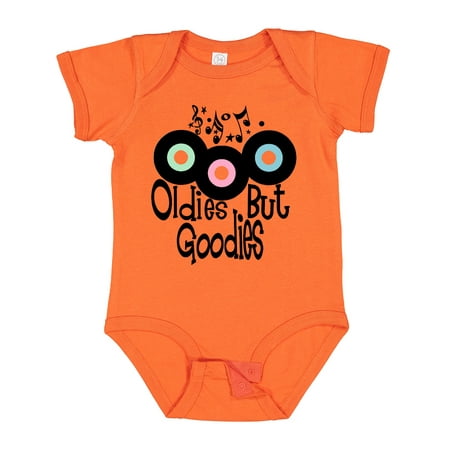 

Inktastic Oldies but Goodies Records and Music Notes Boys or Girls Baby Bodysuit