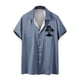 thumbnail image 1 of Camisas de Manga Larga para Hombres Blusa Cómoda de Cuello de Impresión, Camisa Casual de Poliéster para Uso Diario, de Fiesta Y de Primavera de Verano, 1 of 4