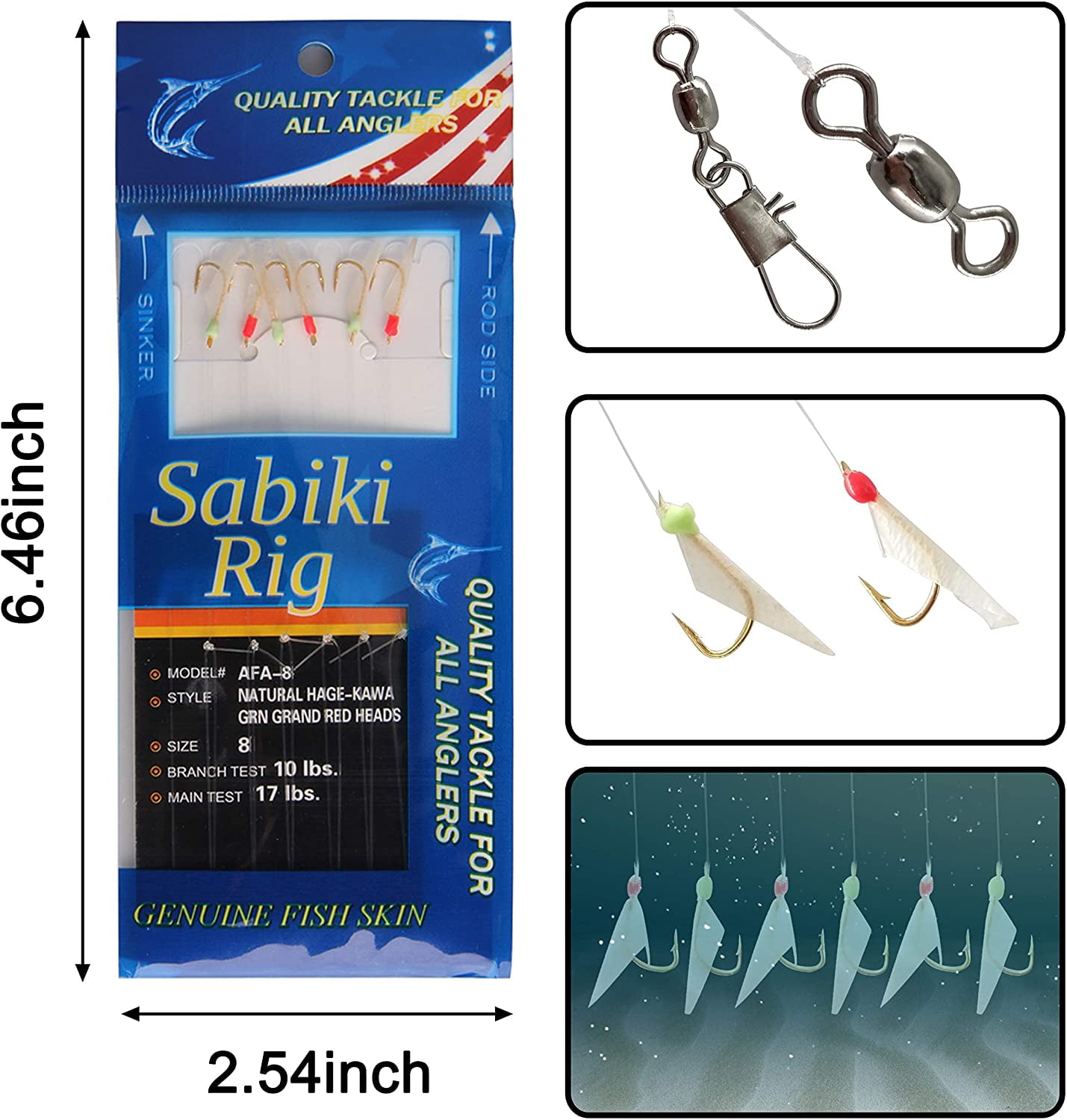 Saltwater Fishing Tackle Kit with Box, 226pcs Surf Fishing Bait Rigs Fishing Hooks Hard Bait Minnow Bucktail Jig Weights Fishing Swivel Snaps