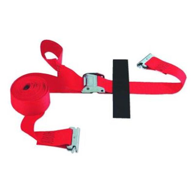 2 x 16 Po. E-Strap avec Crochet & Boucle Attache de Rangement, Cam Rouge