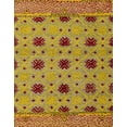 thumbnail image 1 of Ahgly Company Machine Washable Indoor Rectangle Abstract Saffron Yellow Area Rugs, 3' x 5', 1 of 7