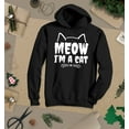 thumbnail image 3 of S4E Men's Meow I'm A Cat Hoodie Sweatshirts XXXXX-Large Black, 3 of 4